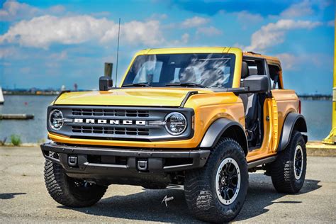 First Look At The 2021 2 Door Cyber Orange Ford Bronco Sport