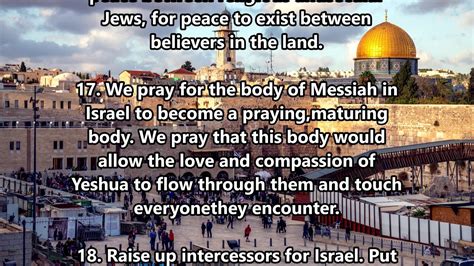 Prayer For Israel By Derek Prince Youtube