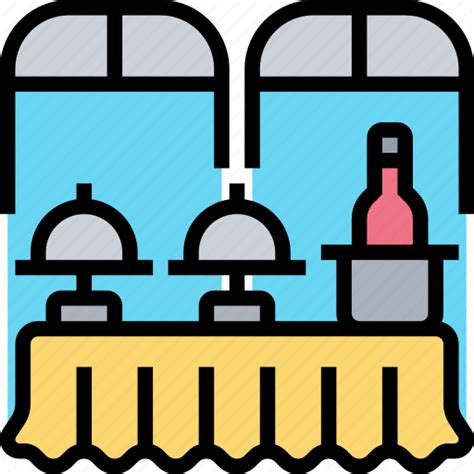 Catering Food Service Buffet Table Icon Download On Iconfinder