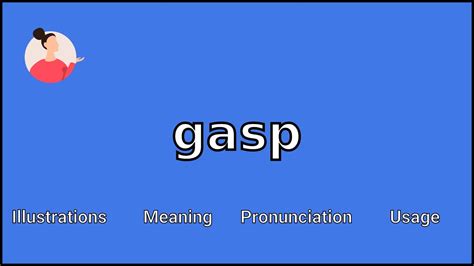 Gasp Meaning And Pronunciation Youtube