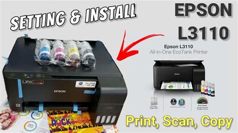 Cara Instal Printer Epson L Setting Awal Isi Tinta Printer Epson Cara Install Tutorial