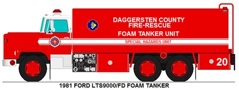 Daggersten County Fire Dept Foam Tanker 20 R By Misterpsychopath3001