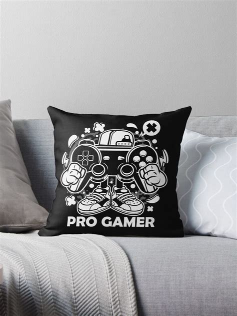 Pro Gamer Cool Design Throw Pillow By Rcmorigami Throw Pillows
