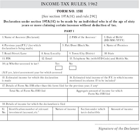 Form 15h Last Date 2023 Printable Forms Free Online