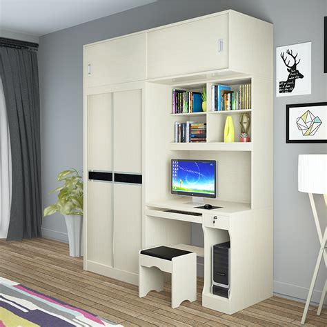 Kids loft bed with computer desk wardrobe storage many designs. USD 376.27 Desktop computer desk wardrobe body desk ...