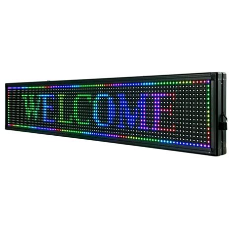 Led Sign 40and X 8 Indoor Message Board 7 Colors Programmable Display