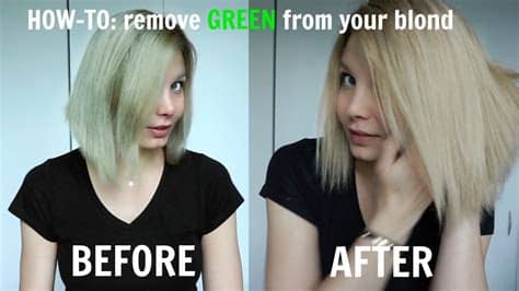 I started a google search on how to fix blonde hair when it turns green. i read some forums, and many said, do not condition it. i wonder if your cure can work for blonde hair that has turned green from being coloured? HOW - TO: remove GREEN shade from your Blonde! - YouTube