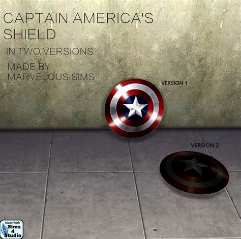 My Sims 4 Blog Captain Americas Shield By Marvelous Sims