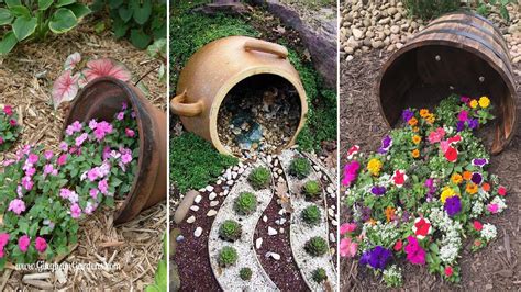 34 Fun Spilled Flower Pot Ideas To Brighten Your Yard With Style Diy