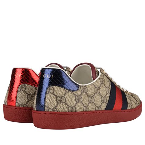 Gucci Ace Gg Print Trainers Men Low Trainers Flannels Fashion