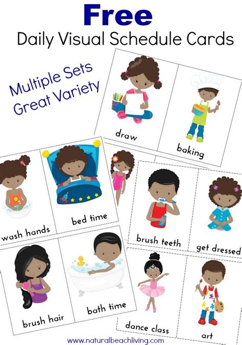 Extra Daily Visual Schedule Cards Free Printables