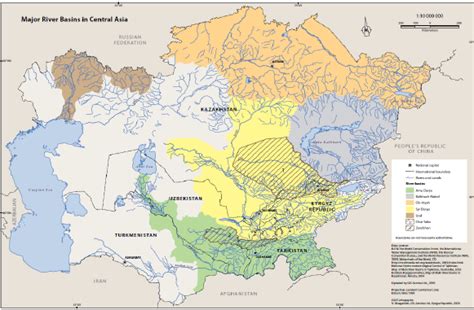 12 Major River Basins In Central Asia Download Scientific Diagram