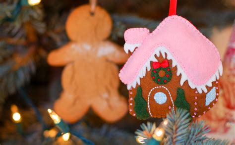 Felt Gingerbread House Ornament Imagine Our Life