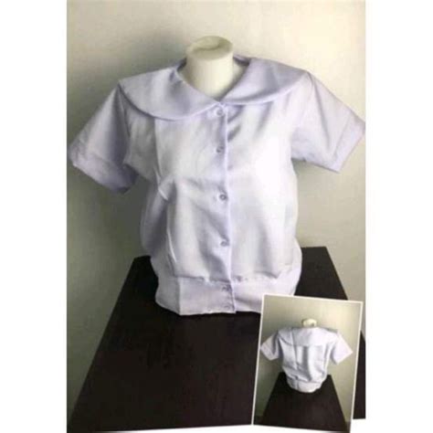School Uniform Blouse Baby Collar Good Quality Shopee Philippines