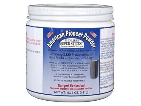 American Pioneer Black Powder Substitute 50 Cal 150 Grain Super Sticks