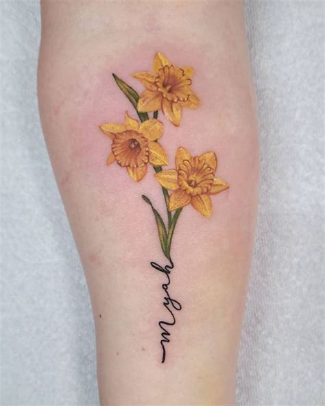 110 Amazing Daffodil Tattoo Designs With Meanings And Ideas Body