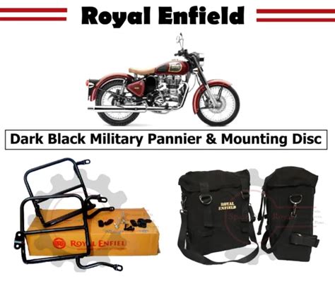 ROYAL ENFIELD OLD Classic 350 500 Dark Black Military Pannier