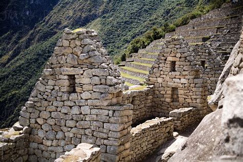 Stone Buildings In Machu Picchu Citadel By Stocksy Contributor Ben