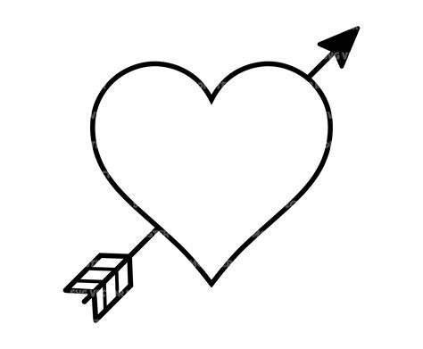 heart arrow svg love arrow heart svg valentine s day etsy