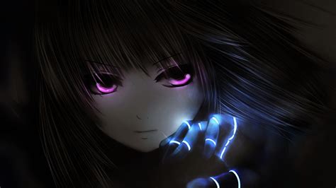 Female animated character wallpaper, horror, blacked out eyes. Sad Anime Wallpapers (78+ images)