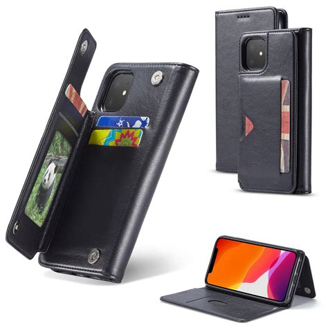 Iphone 11 Wallet Case With Card Holder Dteck Premium Pu Leather