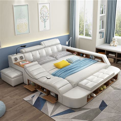 Fashion Design Modern Multifunctional Bed5 Parts Upholstered Bed Buy
