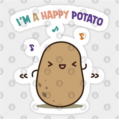 Happy Potato Potato Sticker Teepublic
