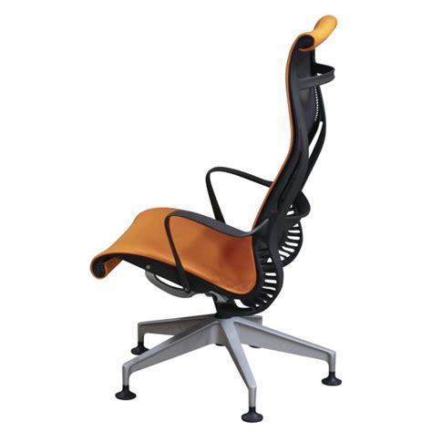 Herman Miller Setu High Back Used Lounge Chair Orange National