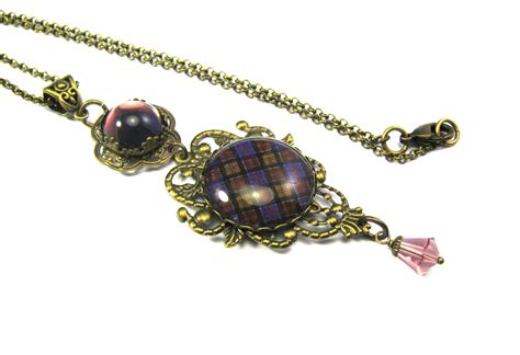 Scottish Tartan Jewelry Culloden Commemorative Tartan Filigree Etsy
