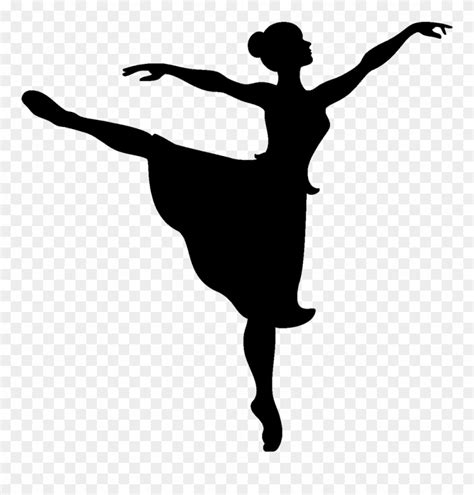 Free Ballet Clip Art Ballerina Black And White Dancer Clipart Png