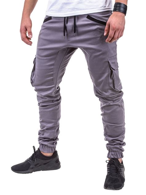 Mens Pants Joggers Grey P388 Modone Wholesale Clothing For Men