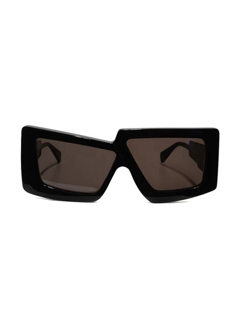 Kuboraum X10 Black Asymmetrical Sunglasses