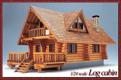 124 Scale Log Cabin Wooden Log Cabin Model Log Homes Model Homes