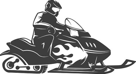 Download Snowmobile Icon Isolated On White Background Vector ...