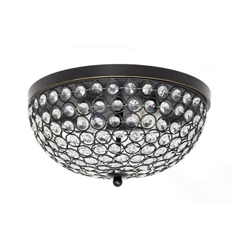 2020 popular 1 trends in lights & lighting, tools with contemporary flush mount ceiling lights and 1. Elegant Designs 2 Light Elipse Crystal Flush Mount Ceiling ...