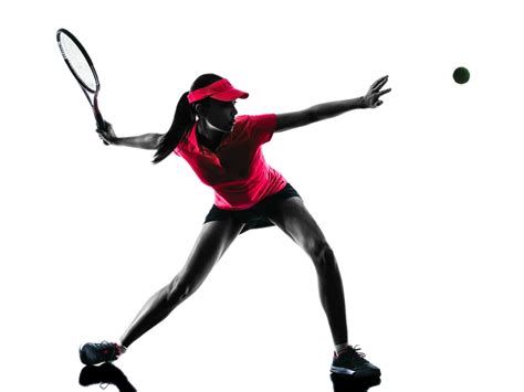 Tennis Player Stock Photography Silhouette Woman Tennis Player