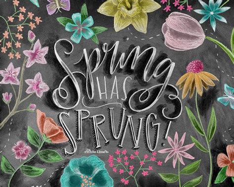 ♥ Spring Has Sprung ♥ ♥ L I S T I N G ♥ Each Image Is Originally Hand Drawn With Chalk And