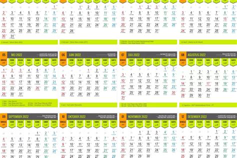 25 Link Download Kalender 2022 Lengkap Hari Libur Nasional Dan Cuti