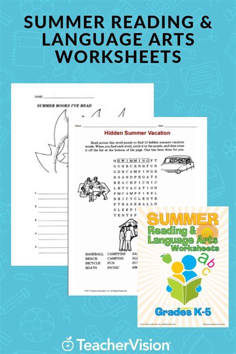 Learn to use conjunctions, interjections, and perfect verb tense in grammar. Summer Reading & Language Arts Worksheets Printable (K - 5th Grade) in 2020 | Language arts ...