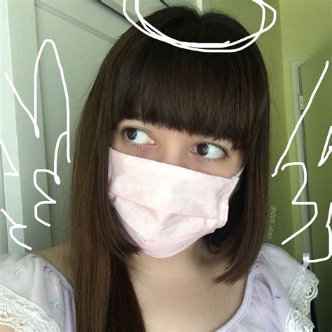 Longhair Hair Girl Sick Facemask Yamikawaii Angel