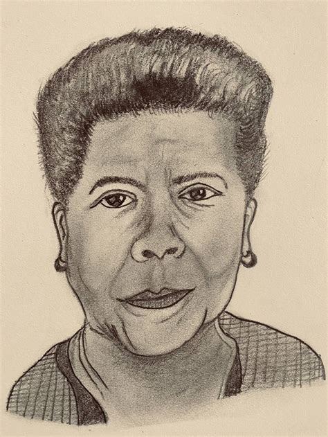 Maya Angelou Drawing By Nitin Gambhir Saatchi Art