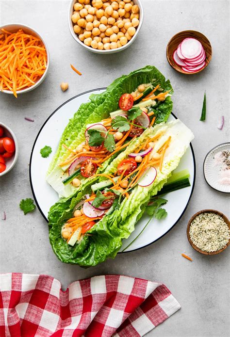 Fresh Vegan Lettuce Wraps Healthy Easy