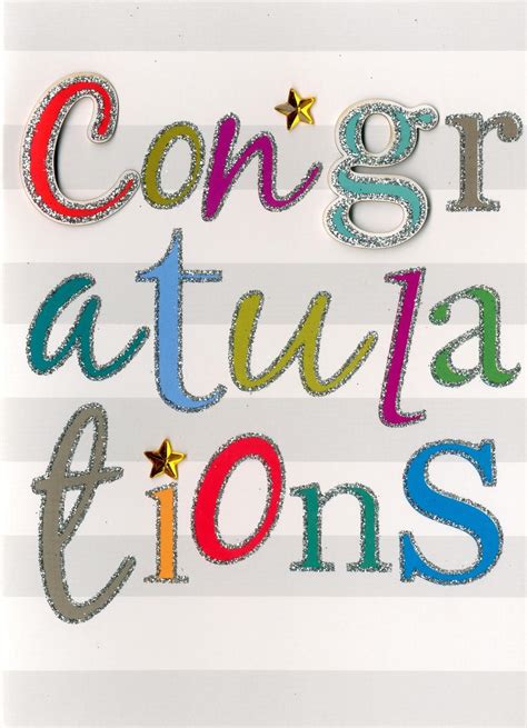 Congratulations Greeting Card Blank Inside Cards