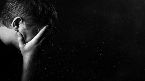 Sad Looking Man Is Covering Face With Hands Hd Depression Wallpapers