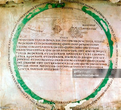 Anglo Saxon World Map 10th Century A Map Showing A Flat Earth And
