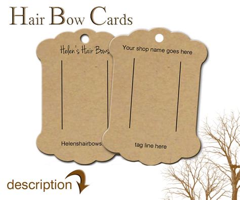 Hair Bow Display Cards With Or Without SVG File - Download Free Font