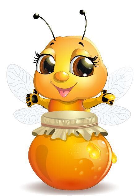 Cute Cartoon Bee Baby Vector 05 Welovesolo