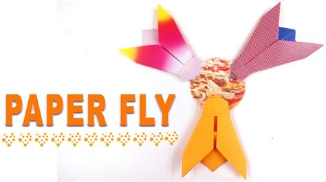 Make Paper Origami Fly Paper Crafts Makeators 41 Youtube