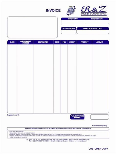 Travel Invoice Format Doc Invoice Format Invoice Template Word