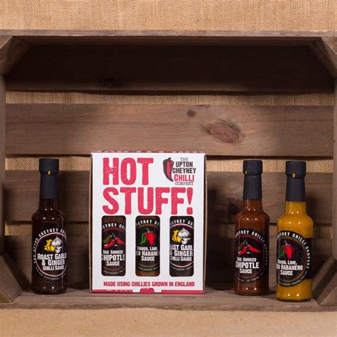 Hot Stuff Chilli Sauce T Set By The Upton Cheyney Chilli Farm